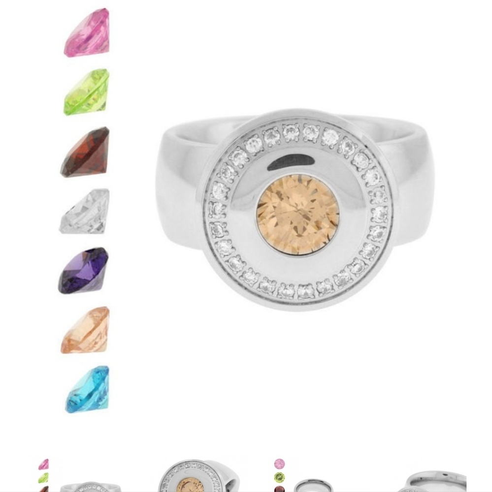 Never worn Inox interchangeable stone ring size 7